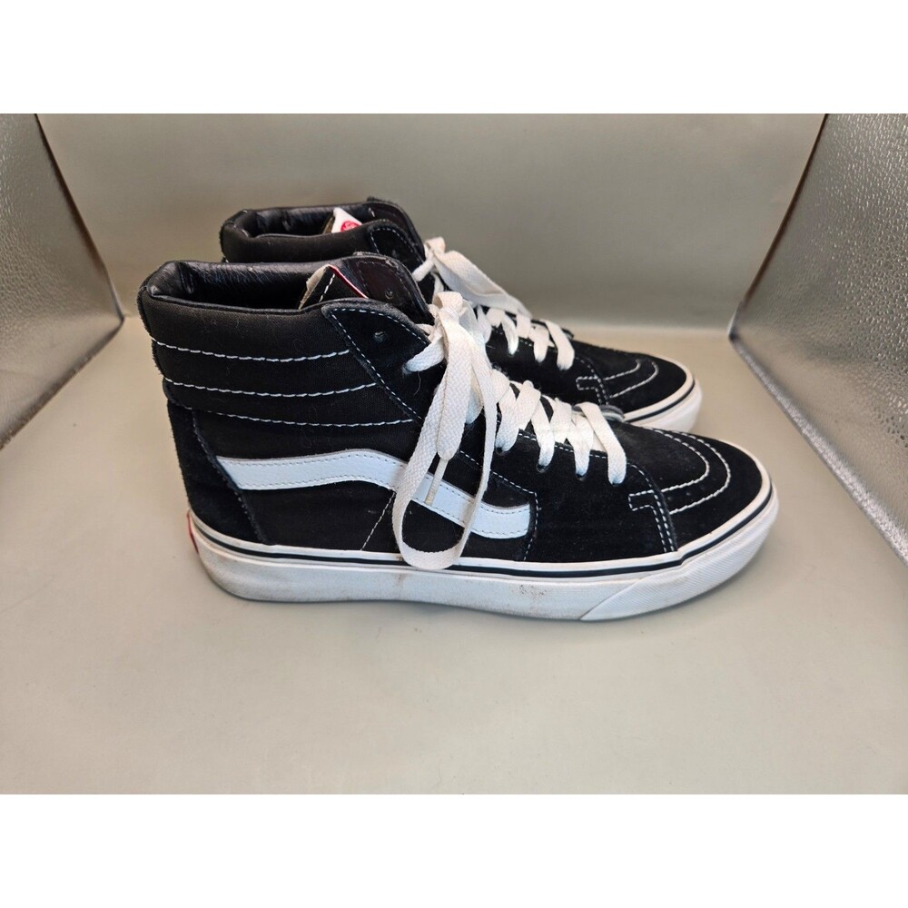 Vans Sk8-Hi Shoes Men's 8.5 Black Gum Suede Lifestyle Casual Athletic Sneakers